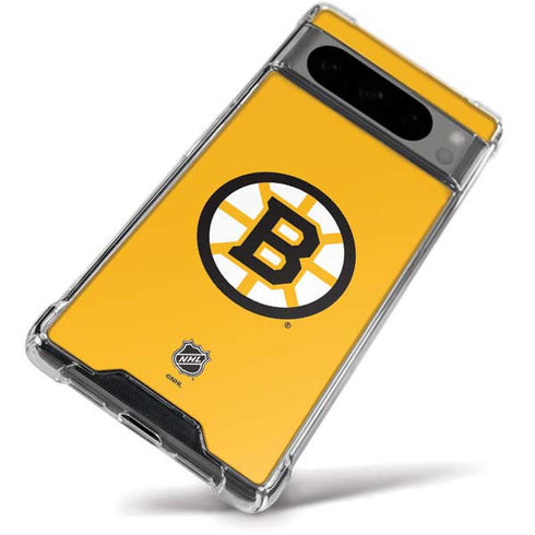 NHL Boston Bruins Solid Background Google Pixel 8 Pro Clear Case